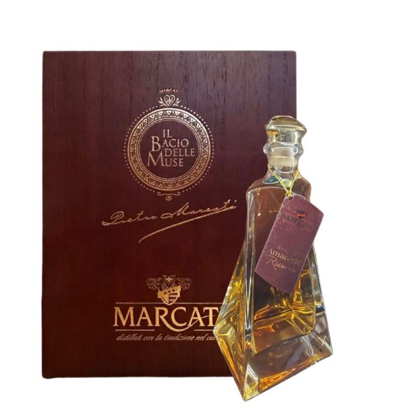 Marcati Giada Grappa Amarone Riserva Cristallo Bohemia cl.50 (Cassetta in Legno)